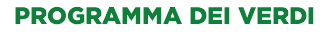 PROGRAMMA DEI VERDI